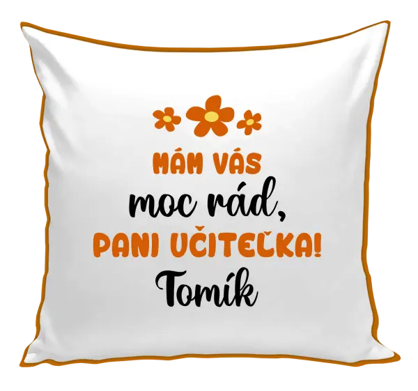 Vankúš Mám vás moc rád, paní učitelko - kopie
