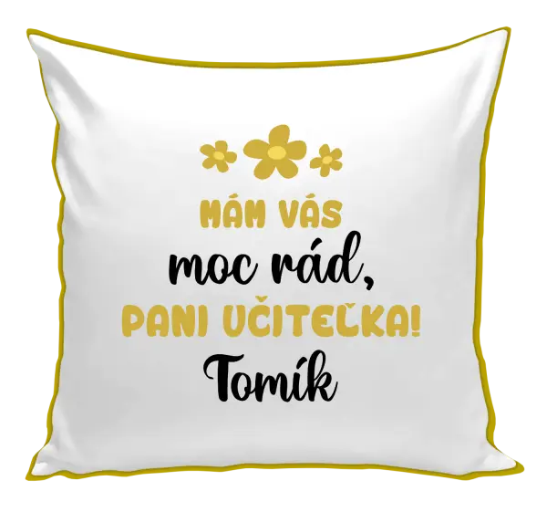 Vankúš Mám vás moc rád, paní učitelko - kopie