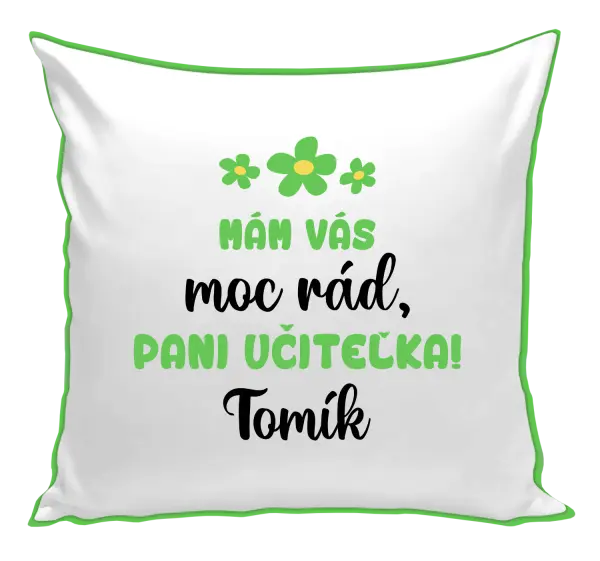 Vankúš Mám vás moc rád, paní učitelko - kopie
