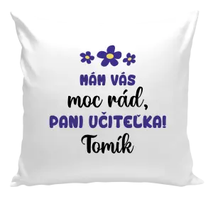 Vankúš Mám vás moc rád, paní učitelko - kopie