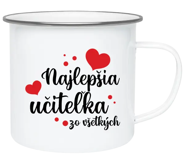 Plecháčik Najlepšia učiteľka zo všetkých - srdiečka