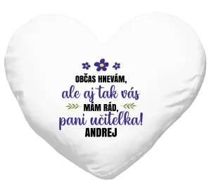 Vankúš Občas zlobím, ale i tak vás mám rád, paní učitelko - kopie