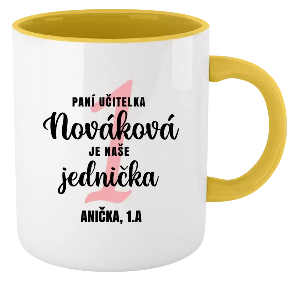 Hrnček  Paní učitelka je naše jednička - kopie