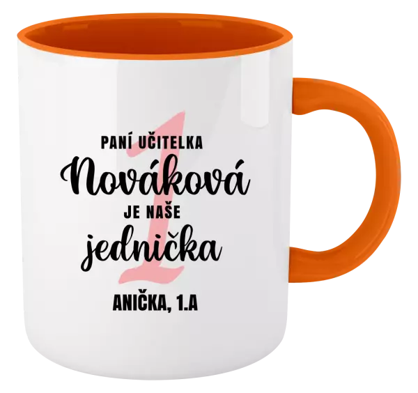 Hrnček  Paní učitelka je naše jednička - kopie