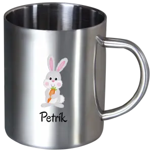 Nerezový hrnček Králíček, vlastní jméno - kopie