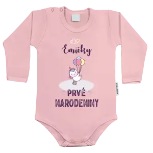 Detské body První narozeniny - Jednorožec, se jménem - kopie