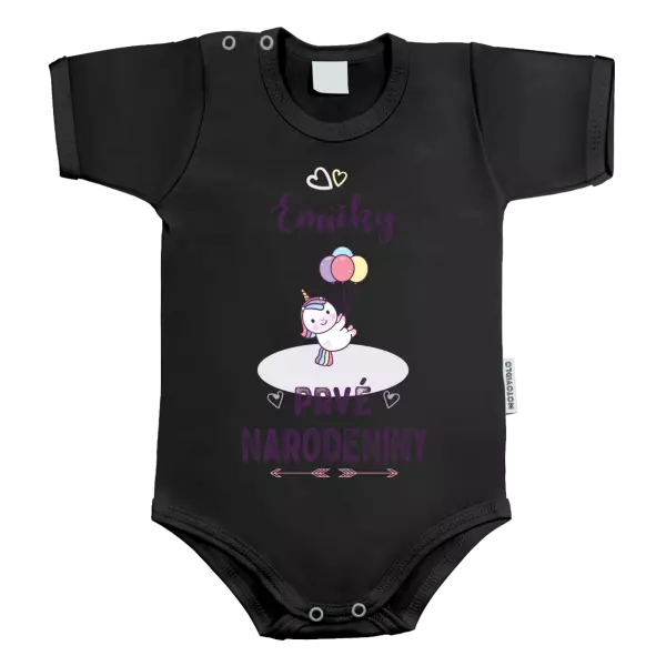 Detské body První narozeniny - Jednorožec, se jménem - kopie