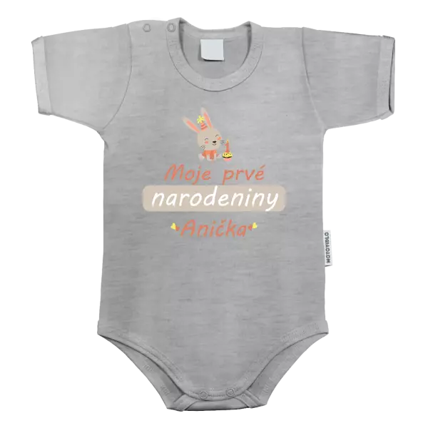 Detské body Prvé narodeniny - Zajačik, s menom