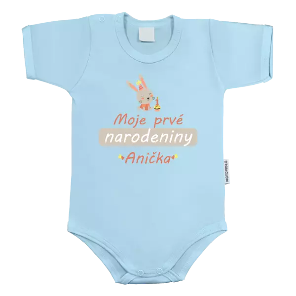 Detské body Prvé narodeniny - Zajačik, s menom