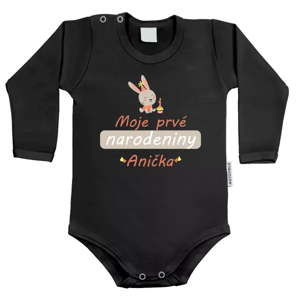 Detské body První narozeniny - Zajíček, se jménem - kopie