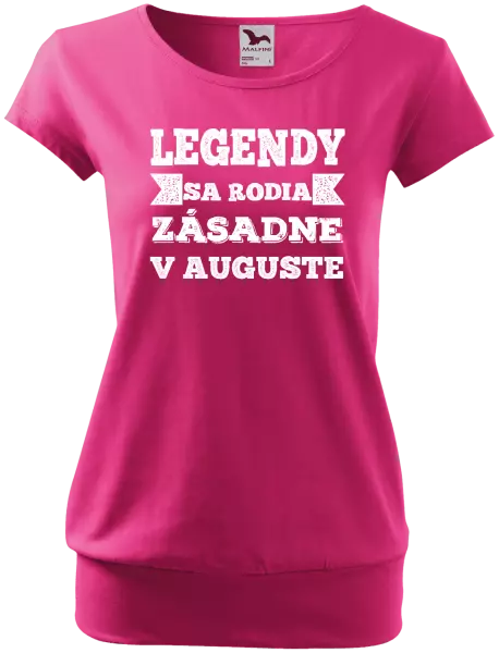 Dámske tričko Legendy se rodí zásadně v... - kopie