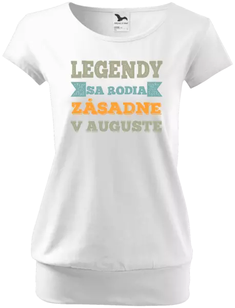 Dámske tričko Legendy se rodí zásadně v... - kopie