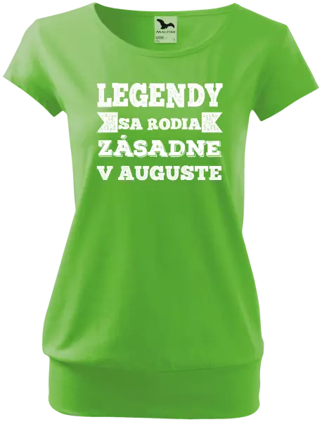 Dámske tričko Legendy se rodí zásadně v... - kopie