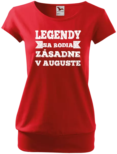 Dámske tričko Legendy se rodí zásadně v... - kopie