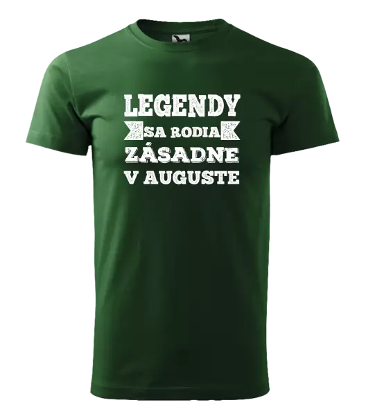 Pánske narodeninové tričko Legendy se rodí zásadně v... - kopie