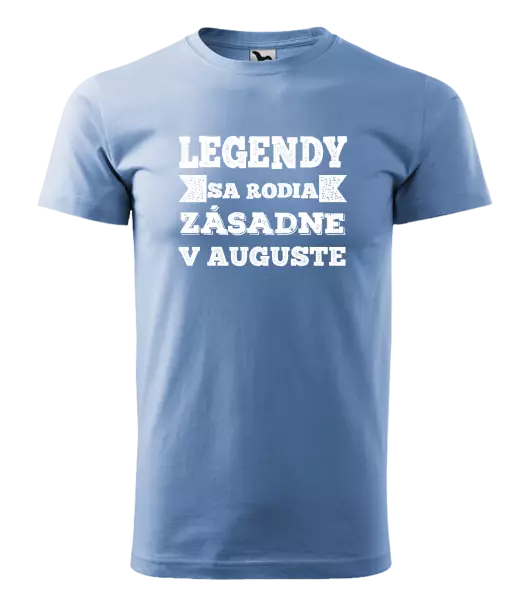 Pánske narodeninové tričko Legendy se rodí zásadně v... - kopie
