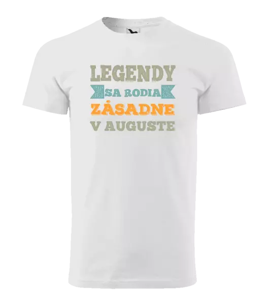 Pánske narodeninové tričko Legendy se rodí zásadně v... - kopie