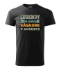 Pánske narodeninové tričko Legendy se rodí zásadně v... - kopie