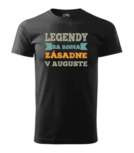 Pánske narodeninové tričko Legendy se rodí zásadně v... - kopie