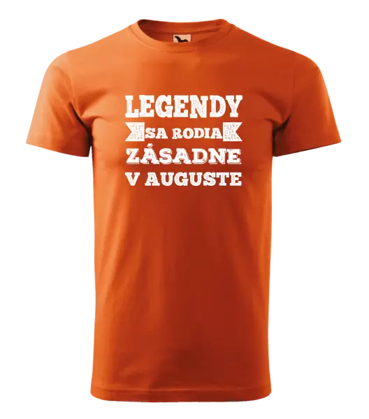 Pánske narodeninové tričko Legendy se rodí zásadně v... - kopie