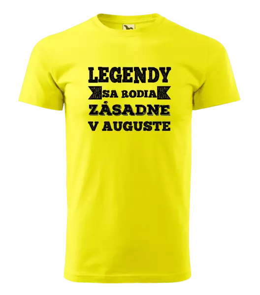 Pánske narodeninové tričko Legendy se rodí zásadně v... - kopie