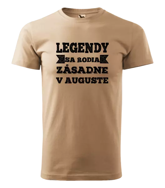 Pánske narodeninové tričko Legendy se rodí zásadně v... - kopie