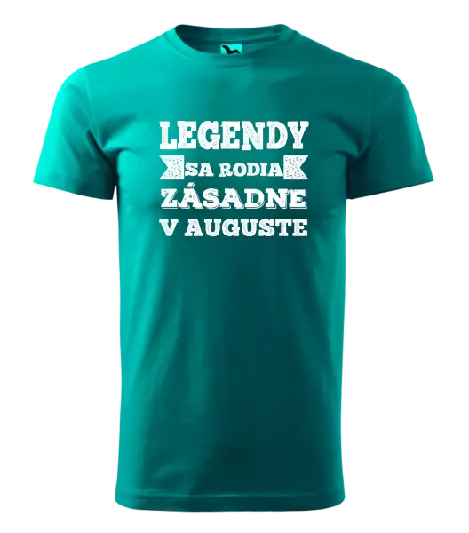Pánske narodeninové tričko Legendy se rodí zásadně v... - kopie