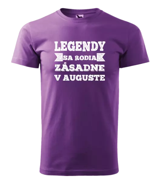 Pánske narodeninové tričko Legendy se rodí zásadně v... - kopie
