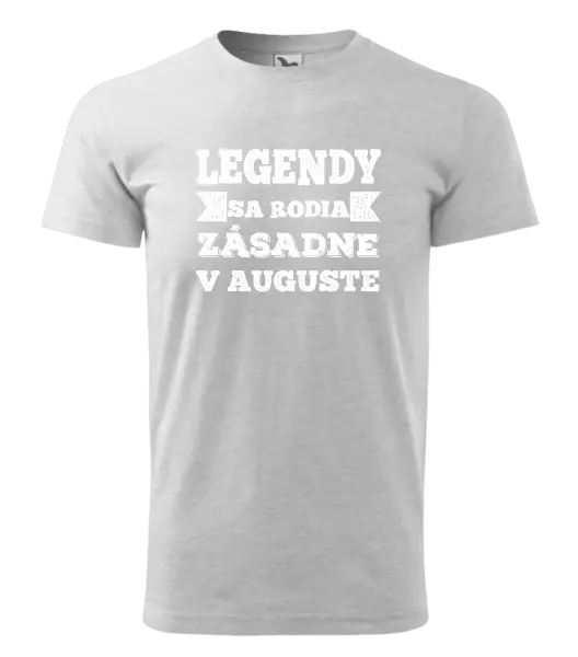 Pánske narodeninové tričko Legendy se rodí zásadně v... - kopie