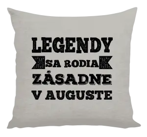 Vankúš Legendy se rodí zásadně v... - kopie