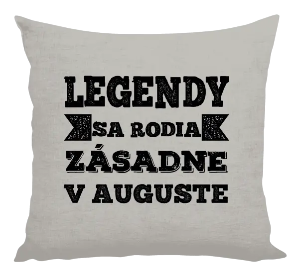 Vankúš Legendy sa rodia zásadne v...