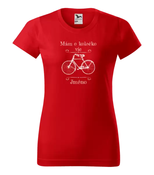 Dámské tričko Mám o kolečko víc se jménem