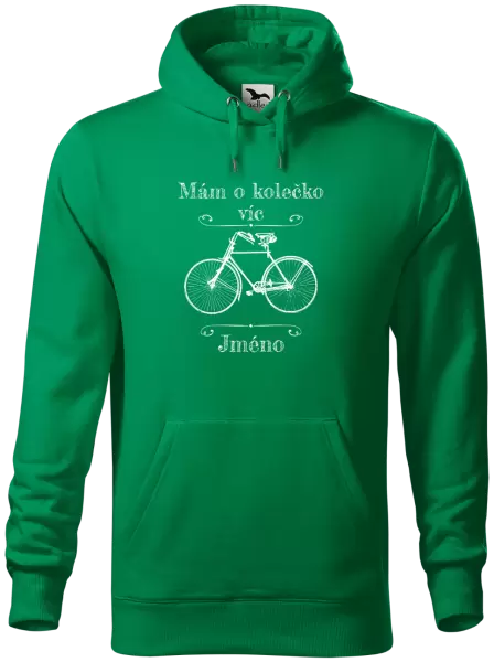 Pánská mikina Mám o kolečko víc se jménem