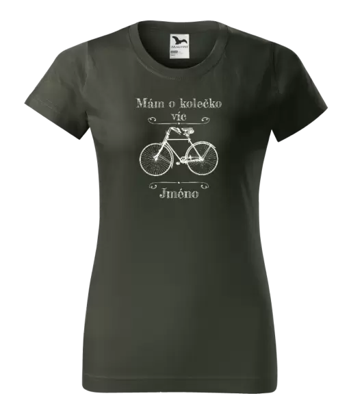 Dámské tričko Mám o kolečko víc se jménem