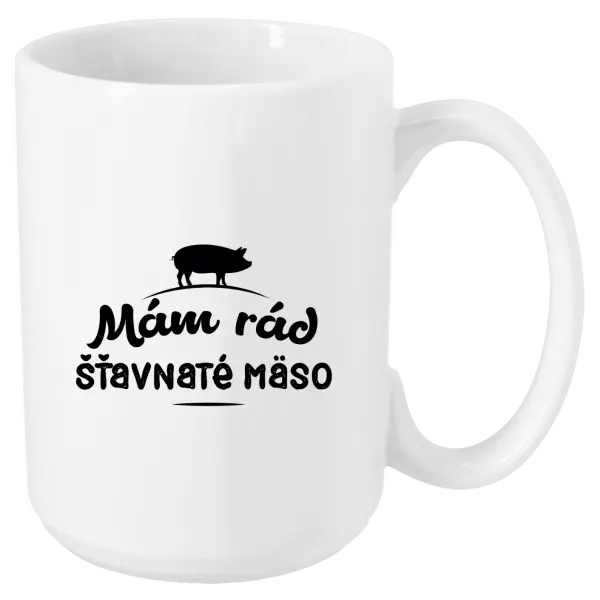 Hrnček Mám rád šťavnaté mäso