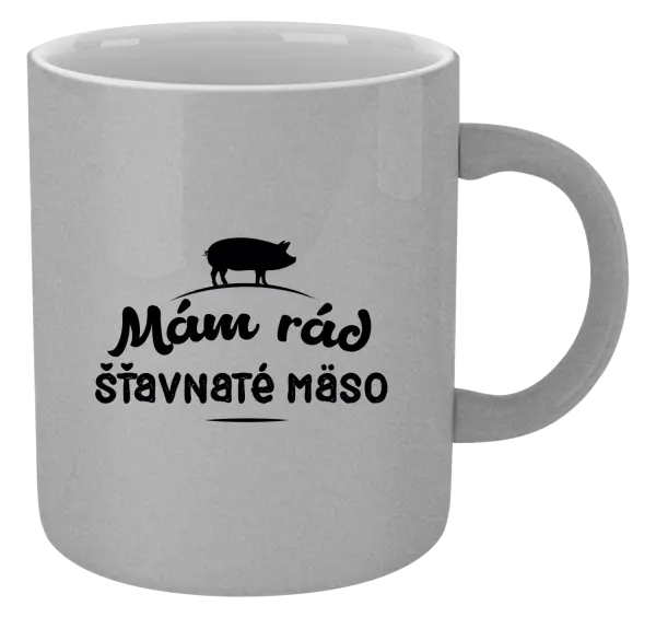 Hrnček metalický Mám rád šťavnaté masíčko - kopie