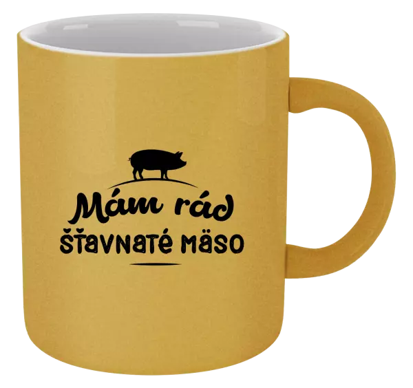 Hrnček metalický Mám rád šťavnaté masíčko - kopie