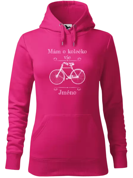 Dámská mikina Mám o kolečko víc se jménem