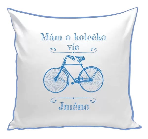 Polštář Mám o kolečko víc se jménem