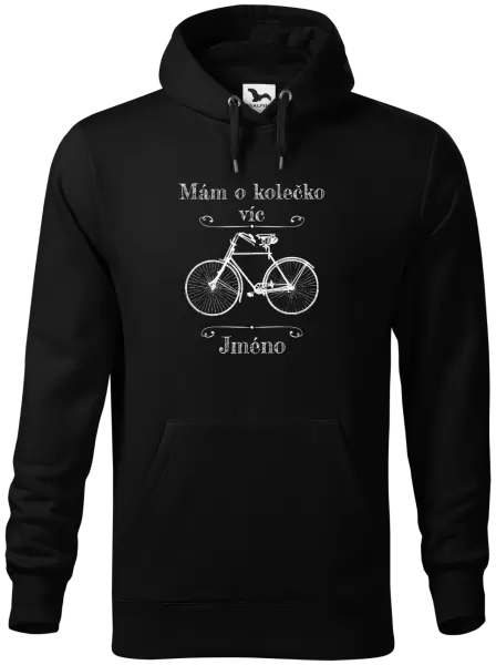 Pánská mikina Mám o kolečko víc se jménem
