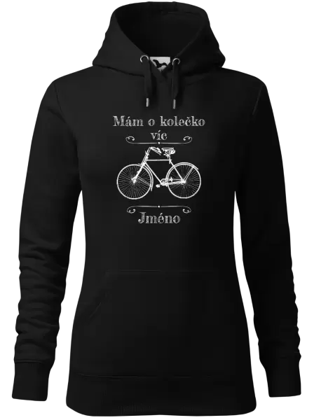Dámská mikina Mám o kolečko víc se jménem