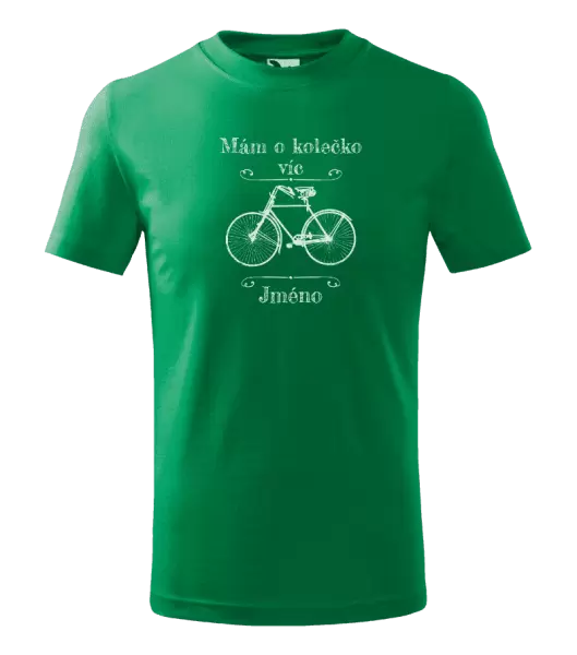 Dětské tričko Mám o kolečko víc se jménem