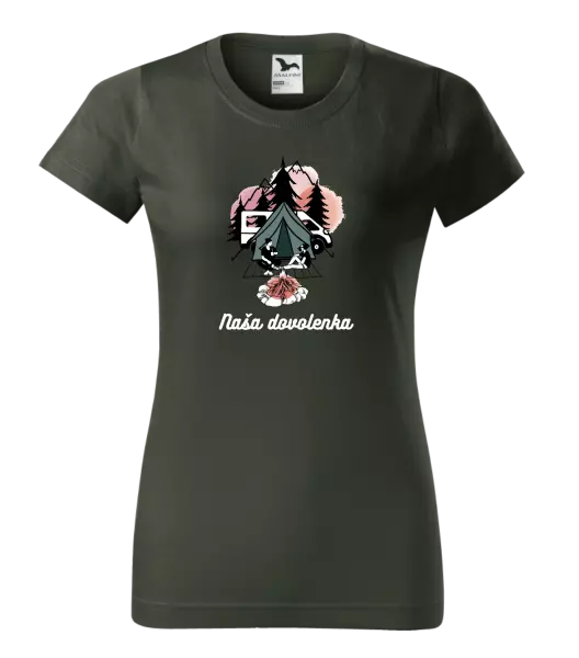 Dámske tričko Camp, naše dovolená - kopie