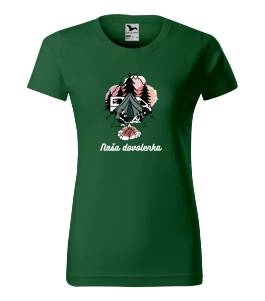 Dámske tričko Camp, naše dovolená - kopie