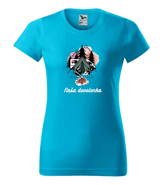 Dámske tričko Camp, naše dovolená - kopie