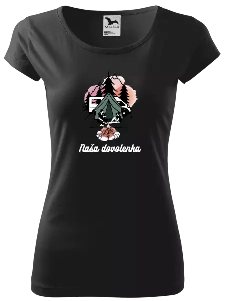 Dámske tričko Camp, naše dovolená - kopie