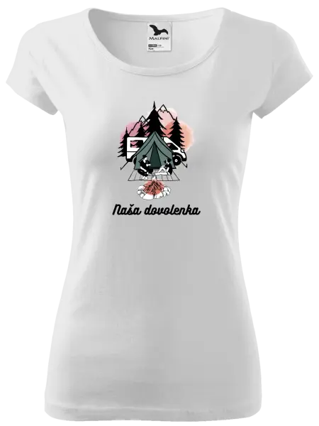 Dámske tričko Camp, naše dovolená - kopie