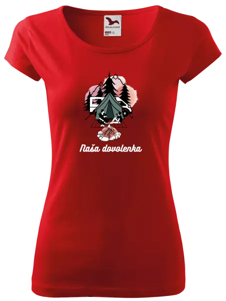 Dámske tričko Camp, naše dovolená - kopie