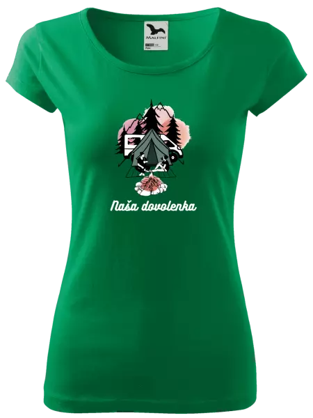 Dámske tričko Camp, naše dovolená - kopie