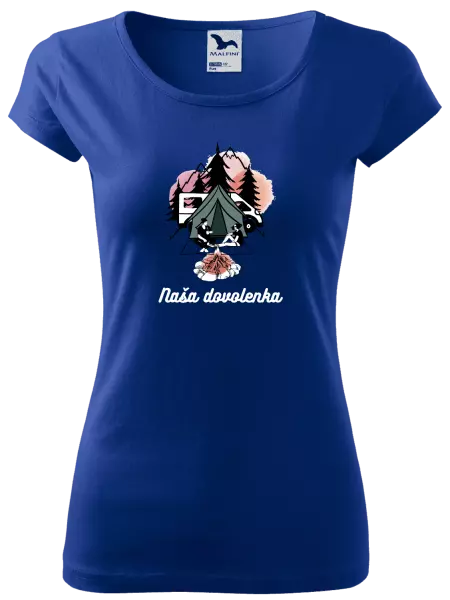 Dámske tričko Camp, naše dovolená - kopie